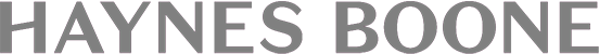 Gray text logo displaying the words HAYNES BOONE in all capital letters on a white background, reflecting the professionalism found in Class A office space San Antonio.